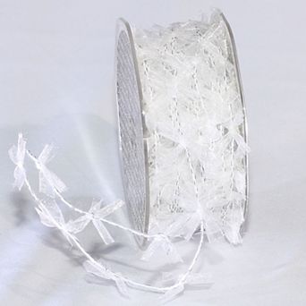 Sheer Christmas Wired Craft Ribbon Garland