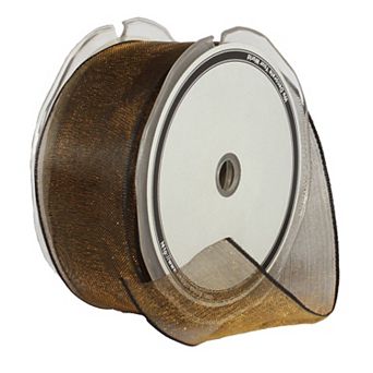 Crystal Organdy Saphir Blue Wired Craft Ribbon 1.5" X 27 Yards