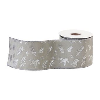 Christmas Wired Polyester Ribbon (set Of 2)