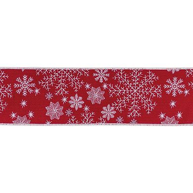 Wired Polyester Christmas Holiday Ribbon