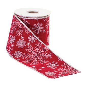 Wired Polyester Christmas Holiday Ribbon