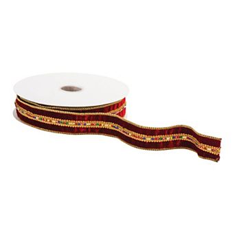 Wired Polyester Ribbon 1.5" X 10 Yds.