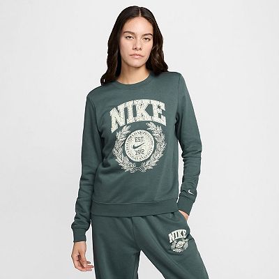 Women s Nike Sportswear Club Fleece Varsity Crewneck Sweatshirt