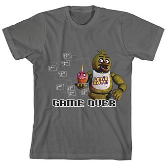 Boys 8-20 Five Nights At Freddy's "Game Over" Graphic Tee