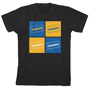 Boys 8-20 Blockbuster Four Panels Logo Graphic Tee