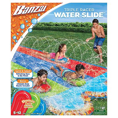 Banzai Triple Racer Water Slide
