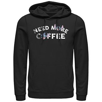 Men's Lilo & Stitch Need More Coffee Stitch Graphic Hoodie