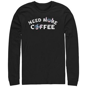 Men's Lilo & Stitch Need More Coffee Stitch Graphic Tee