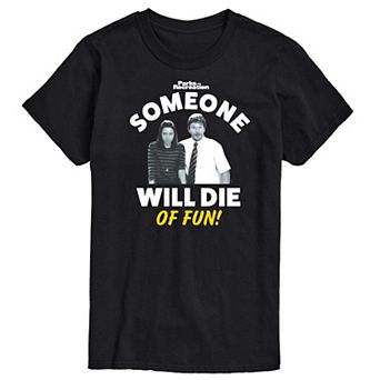 Men's Parks And Recs Die OF Fun Graphic Tee