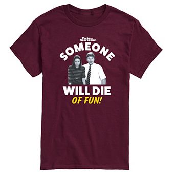 Men's Parks And Recs Die OF Fun Graphic Tee
