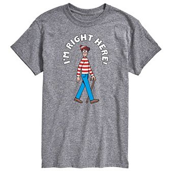 Men's Where's Waldo I'm Right Here Graphic Tee