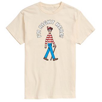 Men's Where's Waldo I'm Right Here Graphic Tee