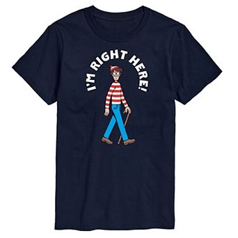 Men's Where's Waldo I'm Right Here Graphic Tee