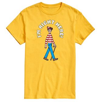Men's Where's Waldo I'm Right Here Graphic Tee