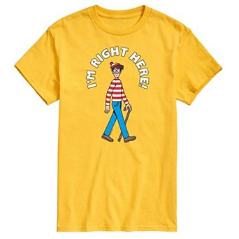 Men's Where's Waldo I'm Right Here Graphic Tee