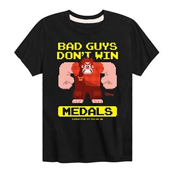 Disney's Wreck It Ralph Bad Guys Don't Win Medals Graphic Tee