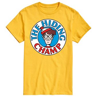 Men's Where's Waldo The Hiding Champ Graphic Tee