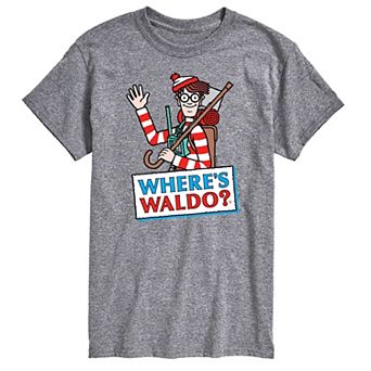 Men's Where's Waldo Logo Graphic Tee