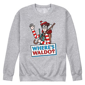 Men's Where's Waldo Logo Fleece Sweatshirt
