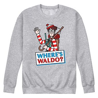 Men's Where's Waldo Logo Fleece Sweatshirt