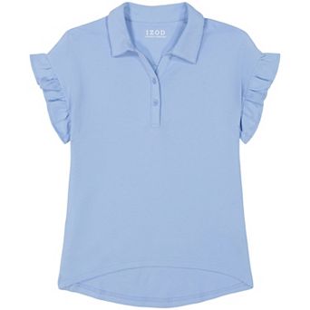 Girls 4-16 IZOD Short Sleeve Ruffle Top