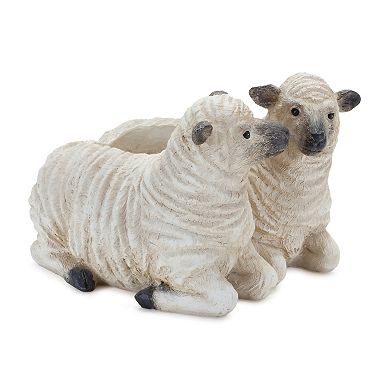 Melrose Set of 2 Sheep Couple Planters