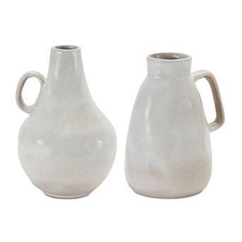 Melrose Set of 2 Ceramic Jug Vases