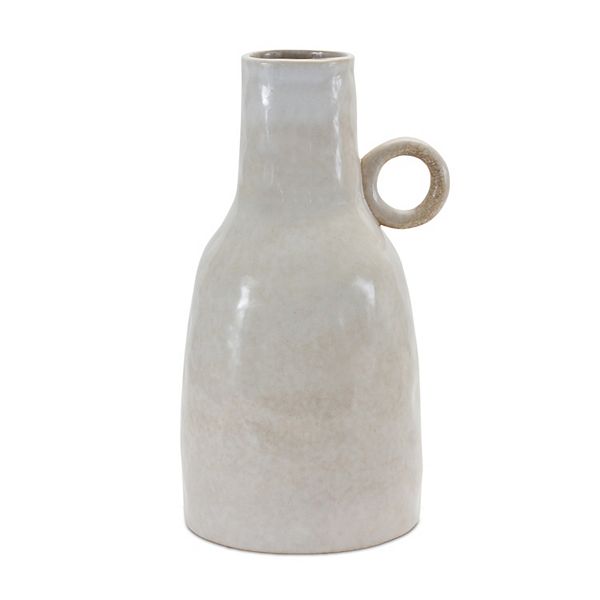 Melrose International Rustic Carved Clay Vase 5