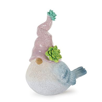 Melrose Set of 2 Succulent Bird Gnome Figurines