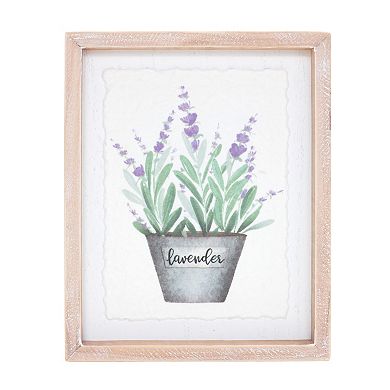 Melrose Watercolor Herb Framed Wall Art 4-piece Set