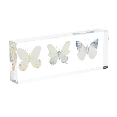 Melrose Acrylic Faux Butterfly Table Decor 4-piece Set