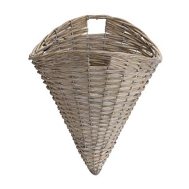 Melrose Woven Willow Wall Basket 2-piece Set