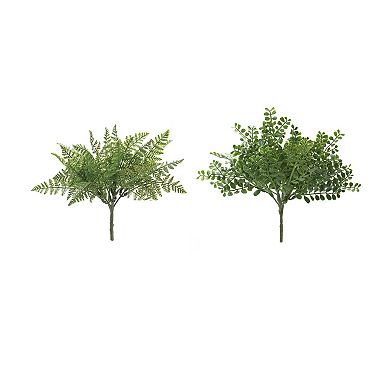 Melrose Artificial Fern Foliage Bush Pick 12-piece Set