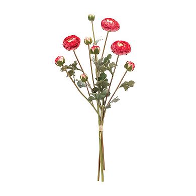 Melrose Artificial Ranunculus Floral Bundle 2-piece Set