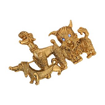 1928 Multiple Dog Pin