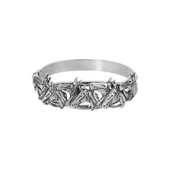 1928 Silver Tone Horse Bracelet