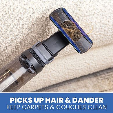 Ruvio 4-Piece Car Charger, Crevice Nozzle, Brush Nozzle, and Upholstery Nozzle Shop Vacuum Attachments Set