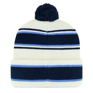 Youth '47 White Tennessee Titans Stripling Cuffed Knit Hat with Pom