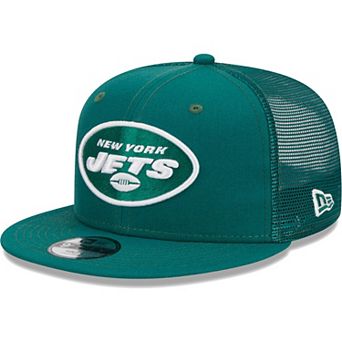 Youth New Era Green New York Jets Main Trucker 9FIFTY Snapback Hat