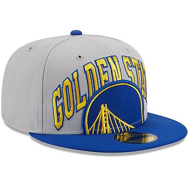 Men's New Era Gray/Royal Golden State Warriors Tip-Off Two-Tone 59FIFTY Fitted Hat