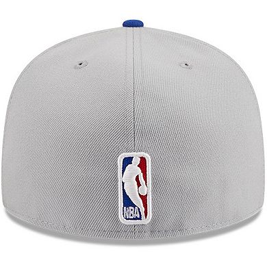 Men's New Era Gray/Royal Golden State Warriors Tip-Off Two-Tone 59FIFTY Fitted Hat