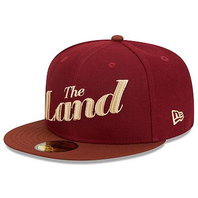 Men's New Era  Wine/Brown Cleveland Cavaliers 2023/24 City Edition 59FIFTY Fitted Hat