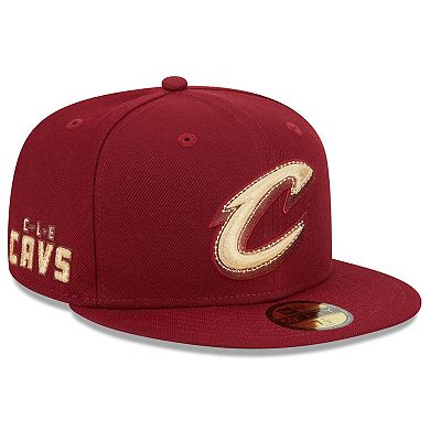 Men's New Era  Wine Cleveland Cavaliers 2023/24 City Edition Alternate 59FIFTY Fitted Hat