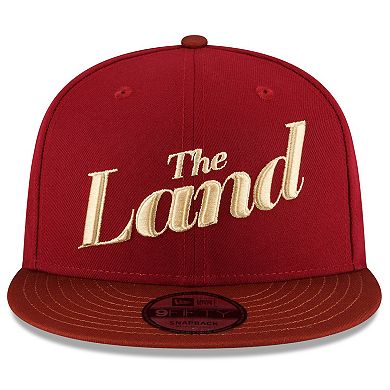 Men's New Era  Wine/Brown Cleveland Cavaliers 2023/24 City Edition 9FIFTY Snapback Adjustable Hat