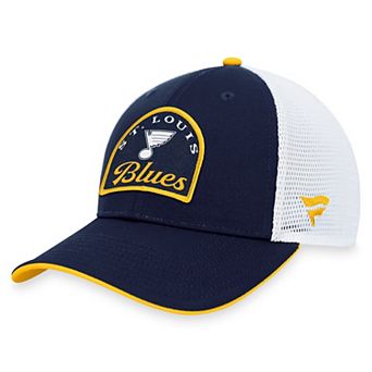 Men's Fanatics Branded Navy/White St. Louis Blues Fundamental Adjustable Hat
