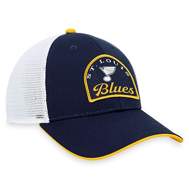 Men's Fanatics Branded Navy/White St. Louis Blues Fundamental Adjustable Hat
