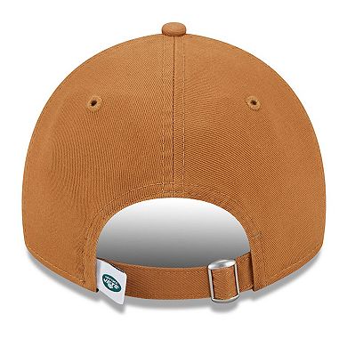 Women's New Era Brown New York Jets Main Core Classic 2.0 9TWENTY Adjustable Hat