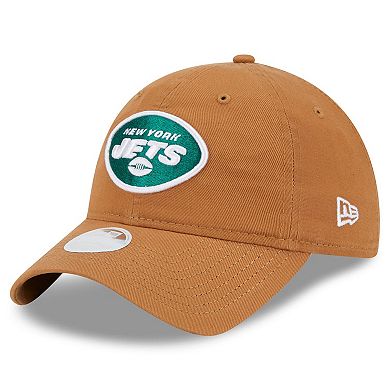 Women's New Era Brown New York Jets Main Core Classic 2.0 9TWENTY Adjustable Hat