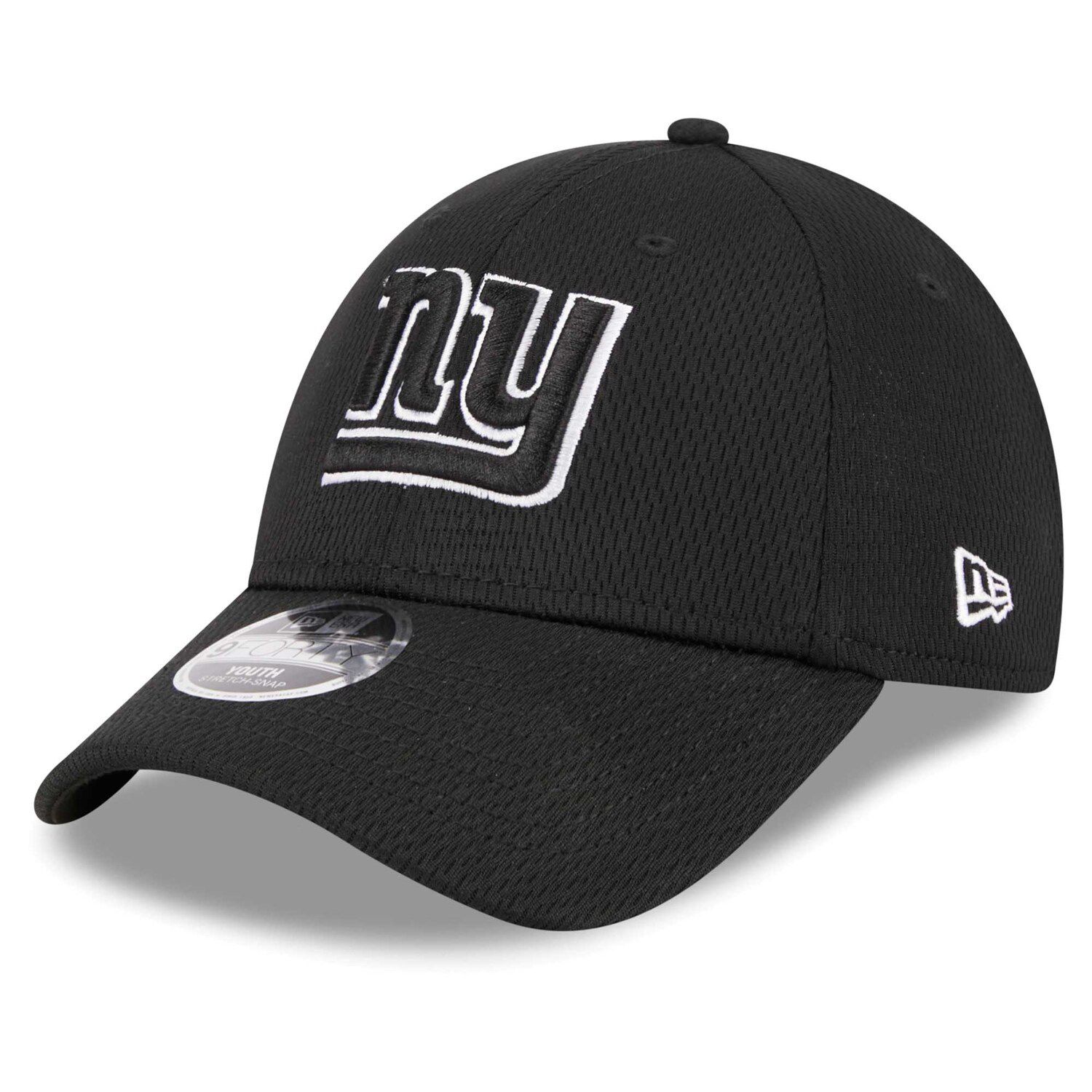 Youth New Era Black New York Giants Main B-Dub 9FORTY Adjustable Hat