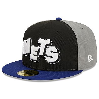 Men's New Era  Black/Navy Brooklyn Nets 2023/24 City Edition 59FIFTY Fitted Hat